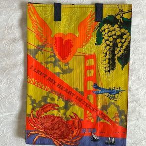 Trader Joe’s Plastic Reusable Shopping Tote Bag 6 Gallon California